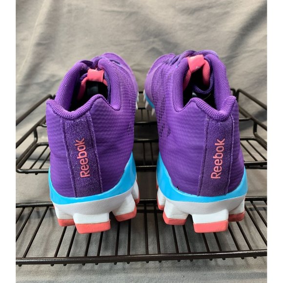 REEBOK REALFLEX (V47472) Purple/Pink/Teal Running Shoes Women's Size 7 - Picture 3 of 10